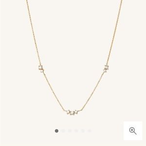 Mejuri Floating Sapphire Necklace